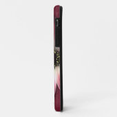 Red Daisy on Wine Leather Print Case-Mate iPhone Case (Achterkant/links)