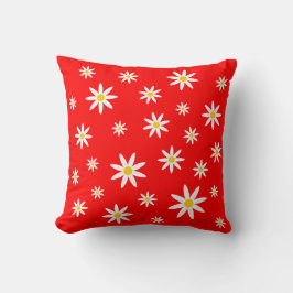 Red Daisy Pillow Kussen