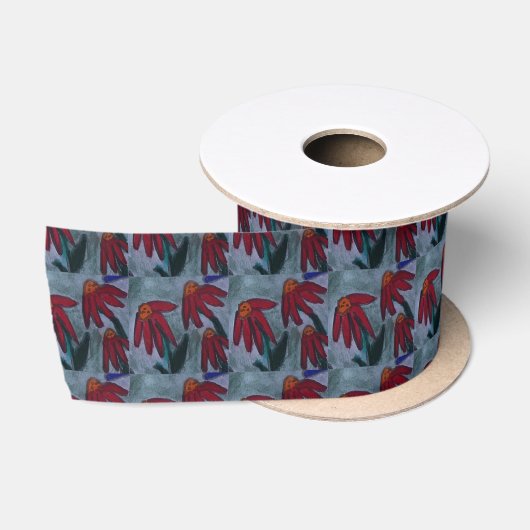 Red Daisy Satijnen Lint (Spoel)