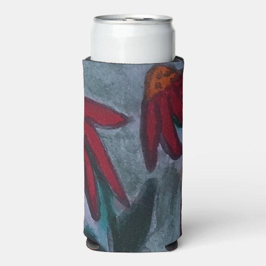Red Daisy Seltzer Blikjeskoeler (Seltzer Voorkant)