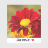 Red Daisy Sticker (Vel)