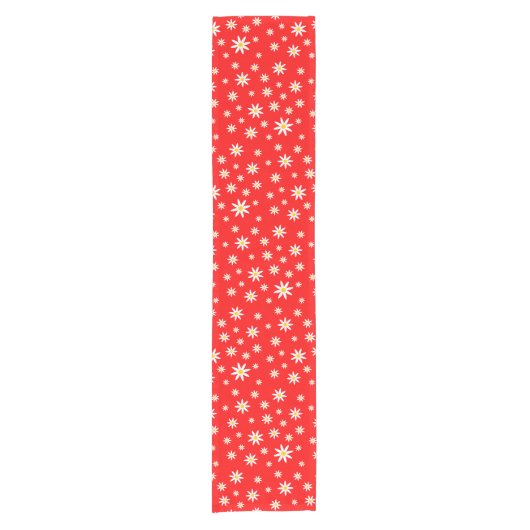 Red Daisy Table Runner Korte Tafelloper (Voorkant)