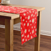 Red Daisy Table Runner Korte Tafelloper (Voorbeeld)