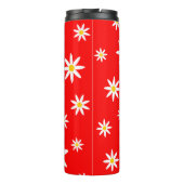 Red Daisy Thermal Tumbler Thermosbeker (Achterkant)