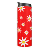 Red Daisy Thermal Tumbler Thermosbeker (Geroteerd rechts)