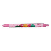 Red Daisy Zwarte Inkt Pen (Voorkant)