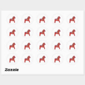 Red Dala Horse #1 Sticker (Vel)