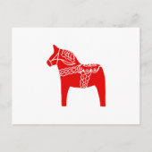 Red Dala Horse Briefkaart (Voorkant)