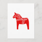 Red Dala Horse Briefkaart (Voorkant)