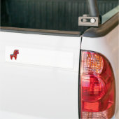 Red Dala Horse Bumpersticker (Op Truck)