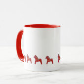 Red Dala Horse Coffee Mok (Voorkant links)