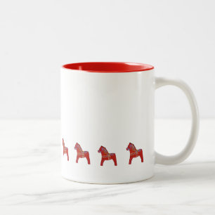 Red Dala Horse Coffee Mok