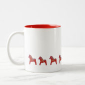 Red Dala Horse Coffee Mok (Links)