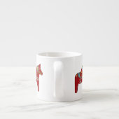 Red Dala Horse Espresso Cup Espresso Kop (Achterkant)