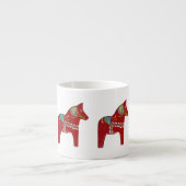 Red Dala Horse Espresso Cup Espresso Kop (Voorkant)