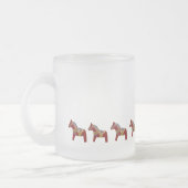 Red Dala Horse Hot Cider Frosted Mok (Links)