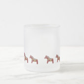 Red Dala Horse Hot Cider Frosted Mok (Center)