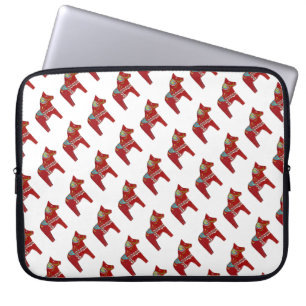 Red Dala Horse Laptop Hoesje Laptop Sleeve