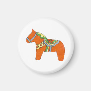 Red Dala Horse Magneet