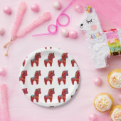 Red Dala Horse Paper Bord (Feest)