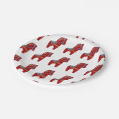 Red Dala Horse Paper Bord (Gekanteld)
