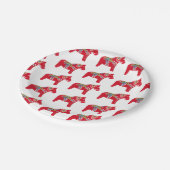 Red Dala Horse Paper Bord (Gekanteld)