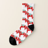 Red Dala Horse Socks Sokken (Links - buitenkant)