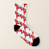 Red Dala Horse Socks Sokken (Links binnenkant)