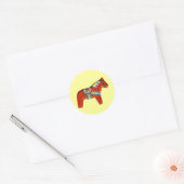 Red Dala Horse Sticker (Envelop)