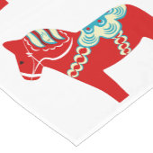 Red Dala Horse Table Runner Korte Tafelloper (Hoek)