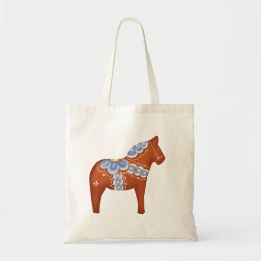 Red Dala Horse Tote Bag (Voorkant)