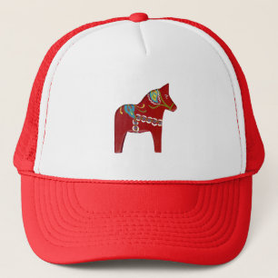 Red Dala Horse Trucker Pet