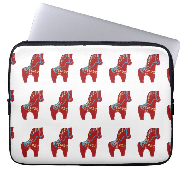 Red Dala iPad-draagtas Laptop Sleeve (Voorkant)
