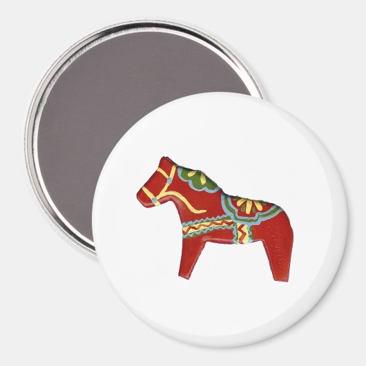 Red Dala magnet (Voorkant / Achterkant)