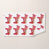 Red Dala Paarden met Daisies Bad Handdoek (Handdoek)