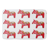 Red Dala Paarden met Daisies Badmat (Voorkant)