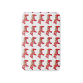 Red Dala Paarden met Daisies Badmat (Voorkant Verticaal)