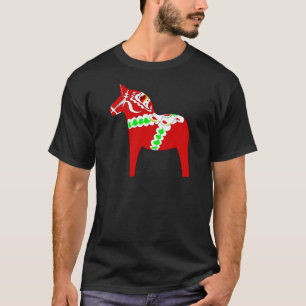 Red Dalarna Horse T-shirt