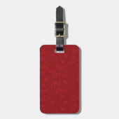 Red Damask Bagagelabel (Voorkant verticaal)