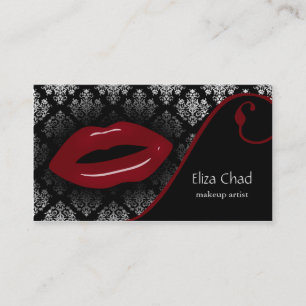 Red Damask Beauty Visitekaartjes