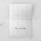 Red damask Business Hartelijk dank Bedankkaart (Binnen)