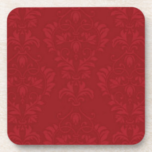 Red Damask Drankjes Onderzetter