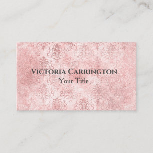 Red Damask Elegant Typografie Visitekaartje