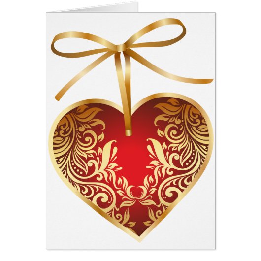 Red Damask Heart (Voorkant)
