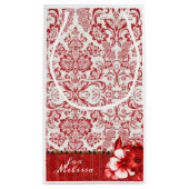 Red Damask Klein Cadeauzakje (Achterkant)