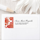 Red Damask Lace Fancy Etiket (Insitu)