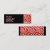RED DAMASK MINI VISITEKAARTJE (Voorkant / Achterkant)