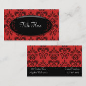 Red Damask Opal Visitekaartje (Voorkant / Achterkant)