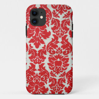 Red Damask Patroon voor I Phone Case-Mate iPhone Case