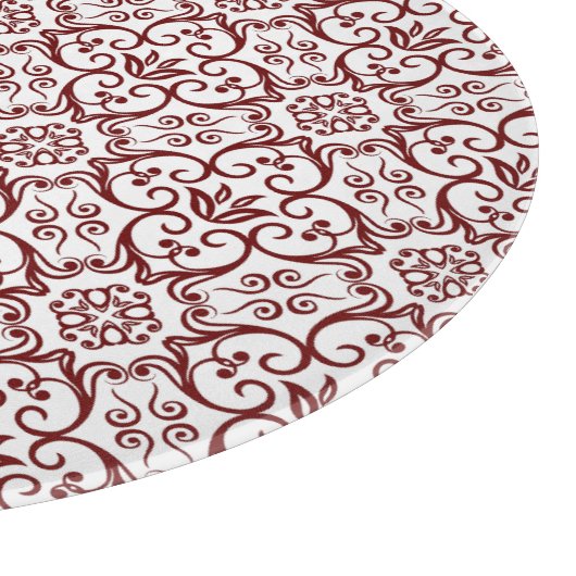 Red Damask-snijkaart Snijplank (Hoek)